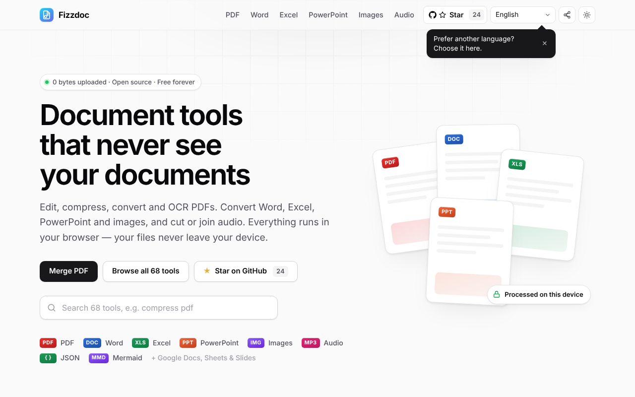 Fizzdoc — screenshot