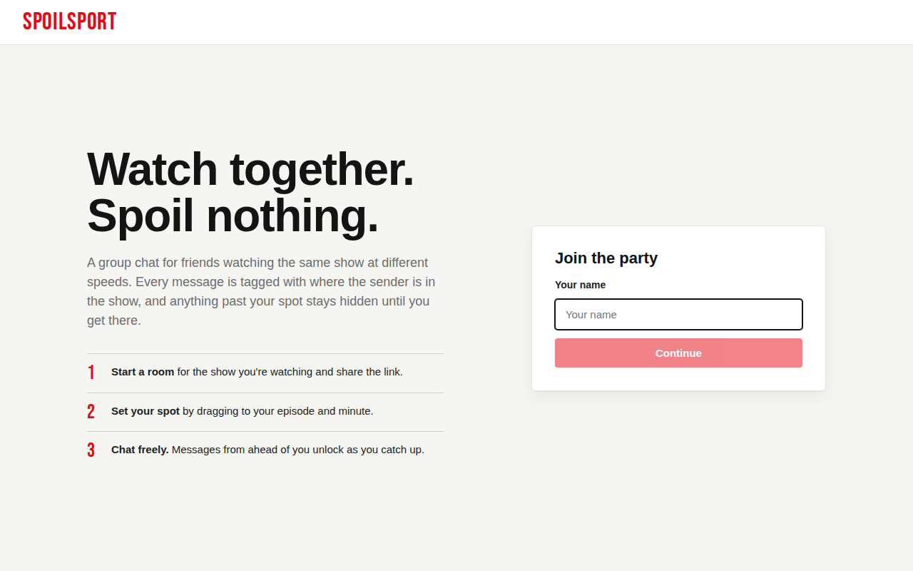 Spoilsport — screenshot