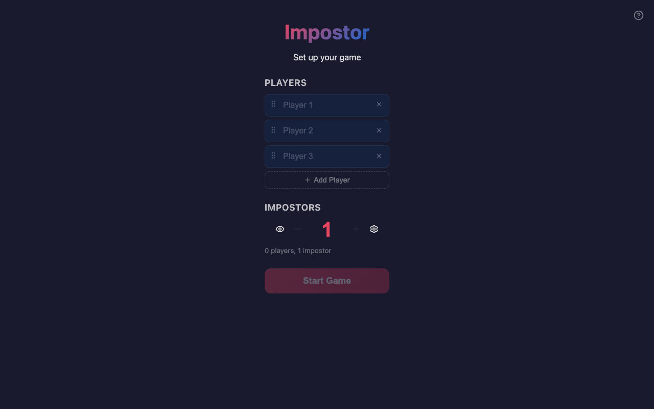 Impostor Slop — screenshot