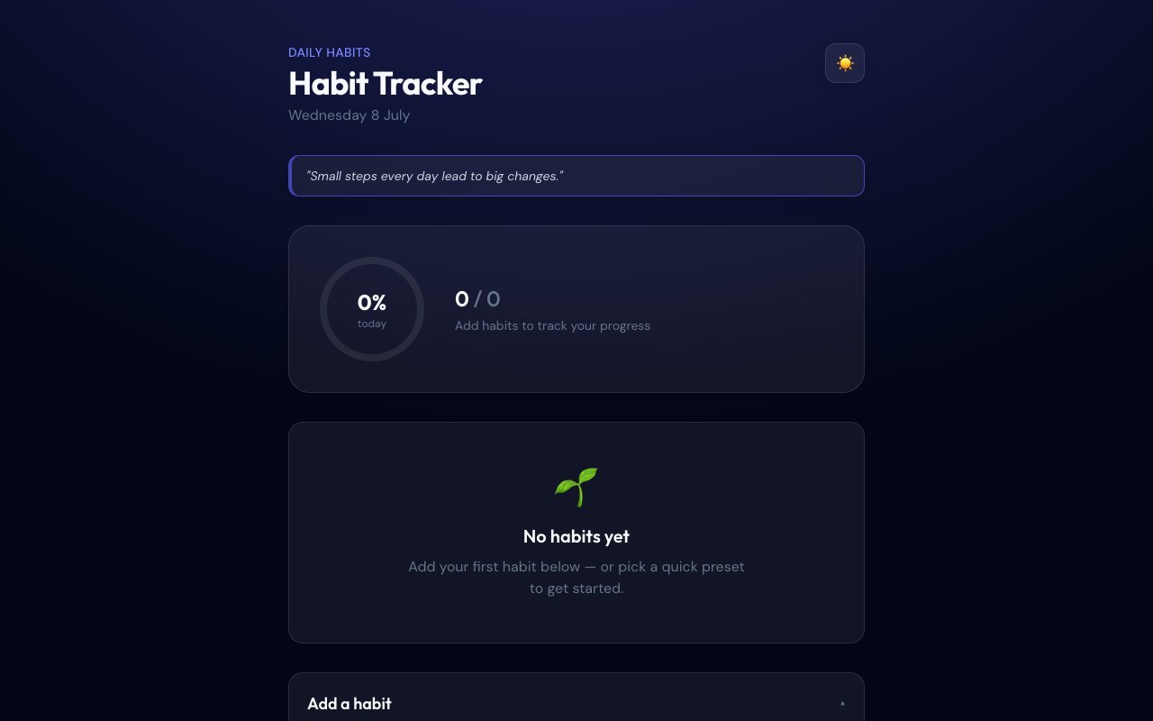 Daily Habits — screenshot
