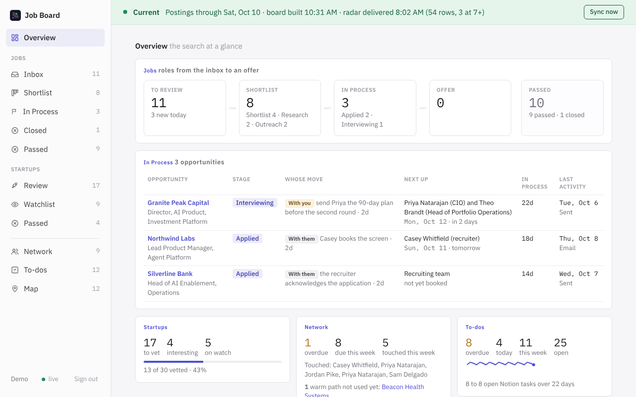 Job Search Board — screenshot