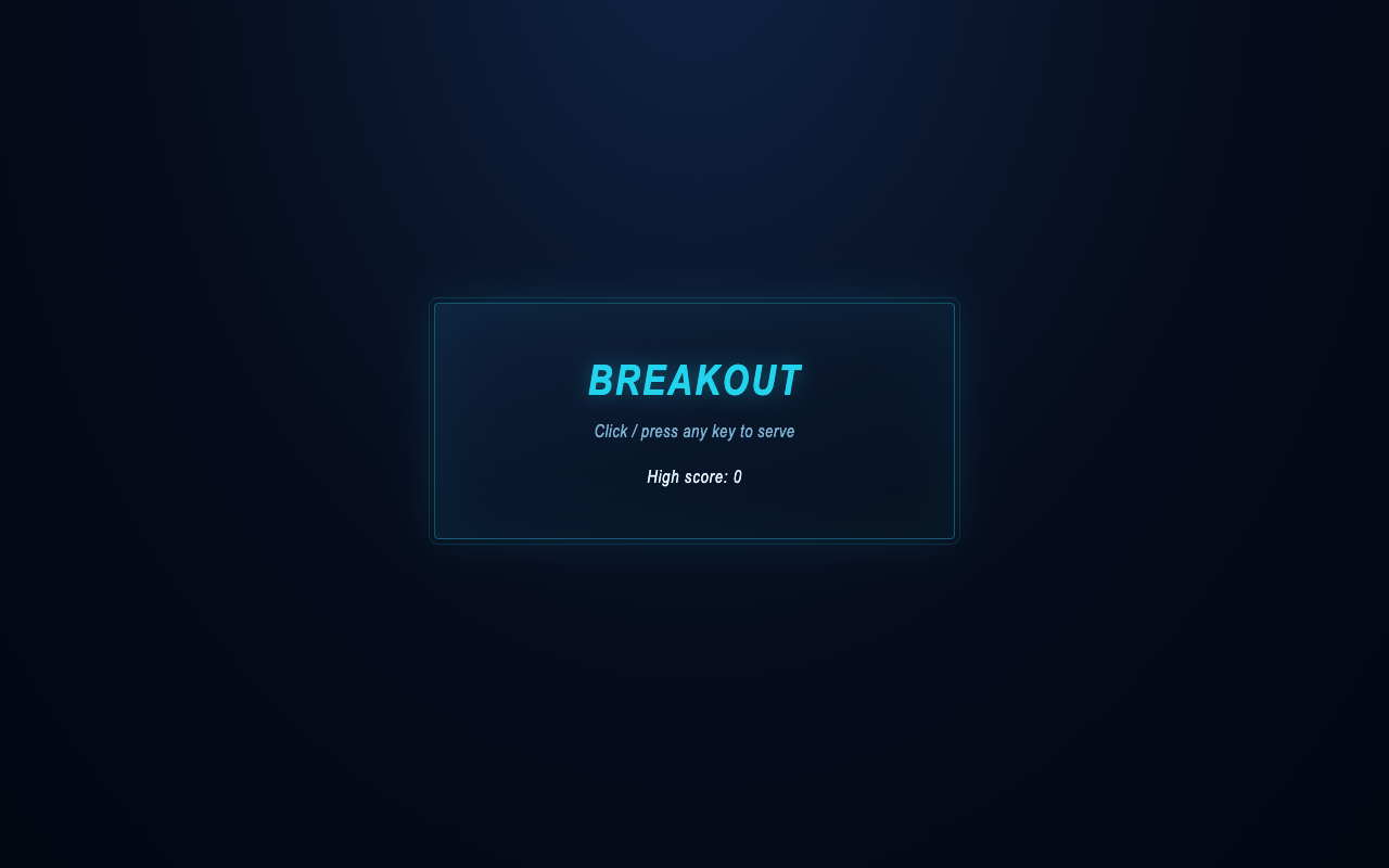 Breakout 3D — screenshot