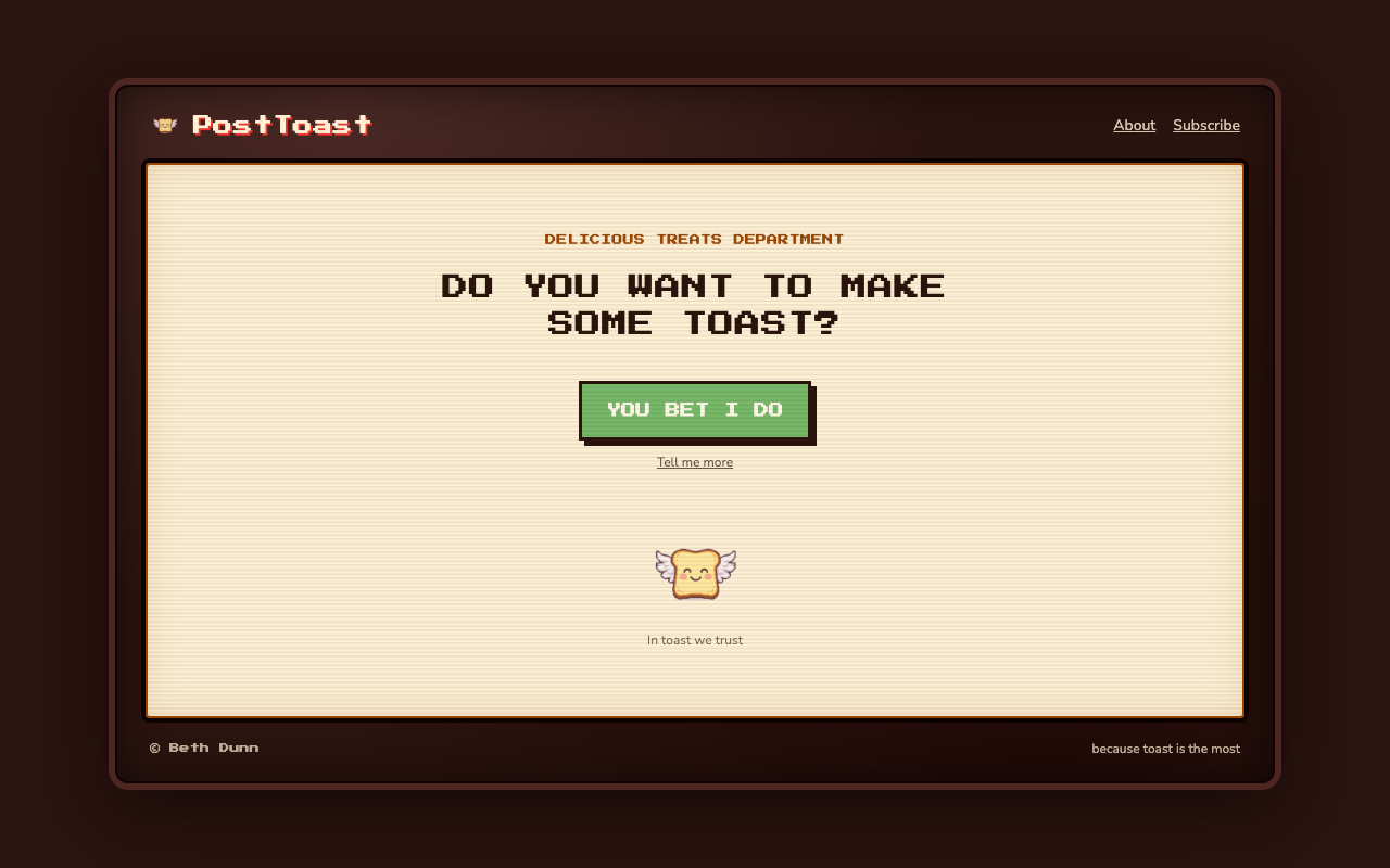 Post Toasty — screenshot