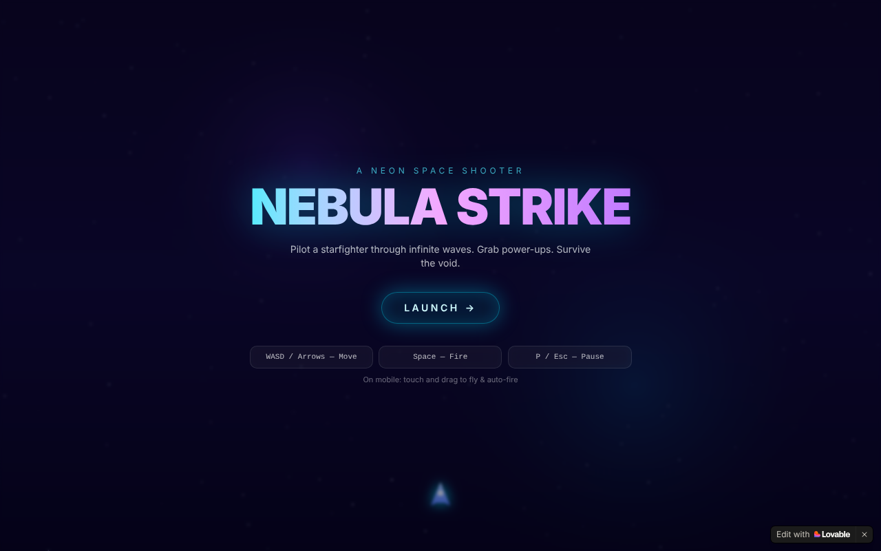Nebula Strike — screenshot