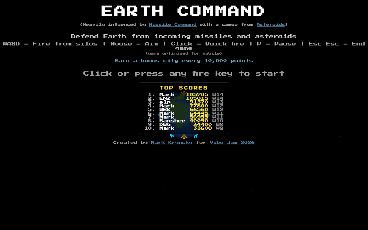 Earth Command — screenshot