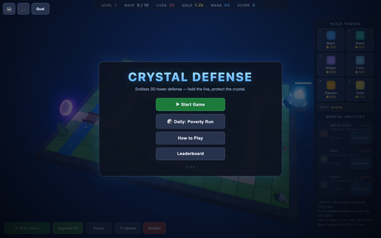 Crystal Defense — screenshot