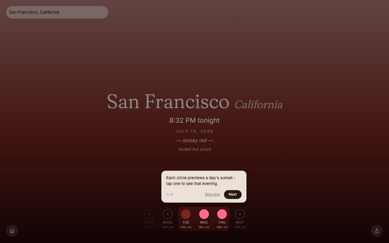 Sunset Color — screenshot
