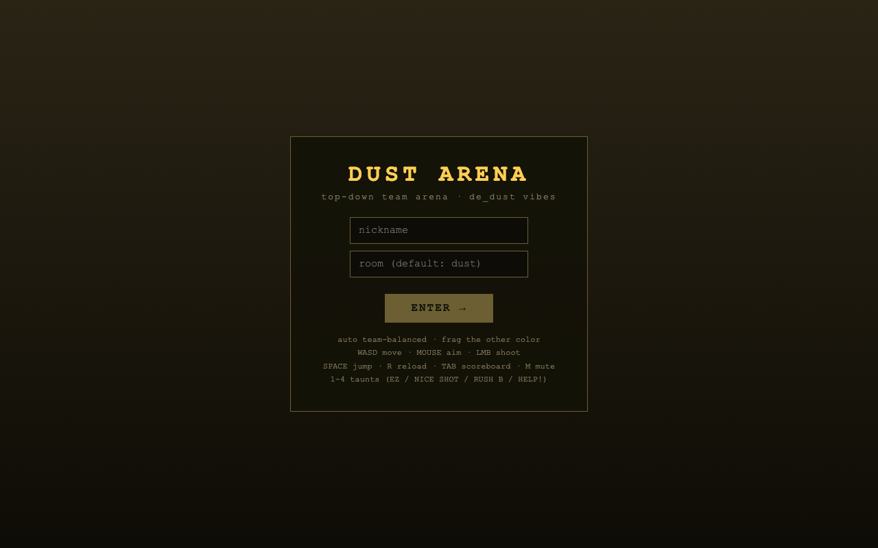 Dust Arena — screenshot