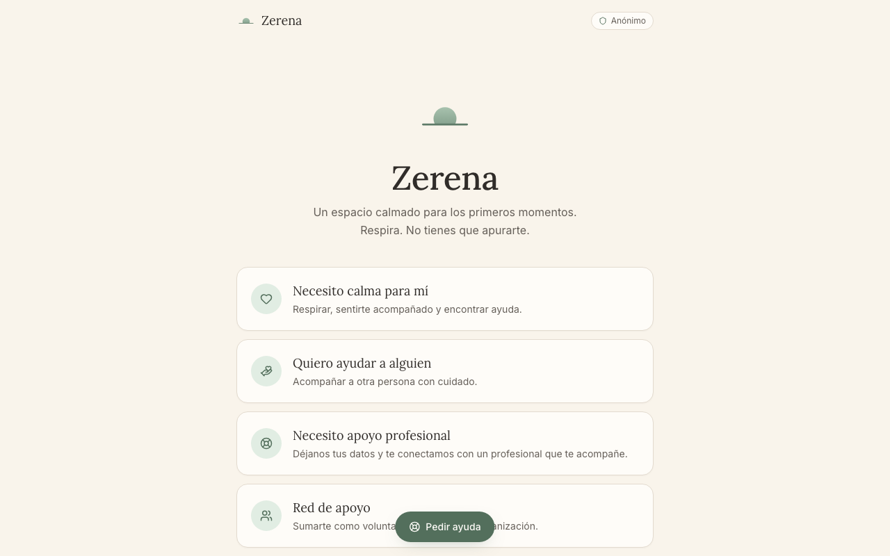 Zerena — screenshot