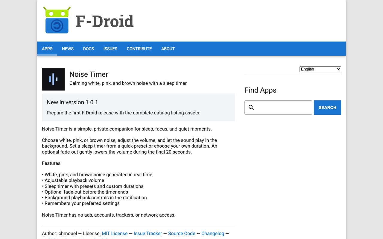 Noise Timer — screenshot