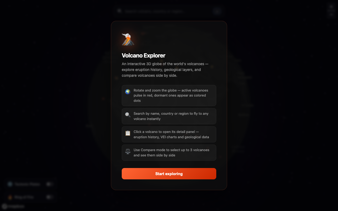 Volcano Explorer — screenshot