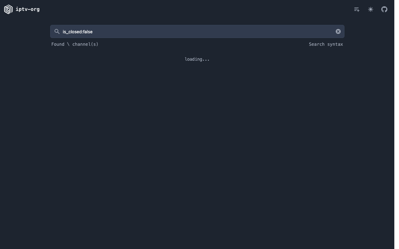 iptv-org screenshot