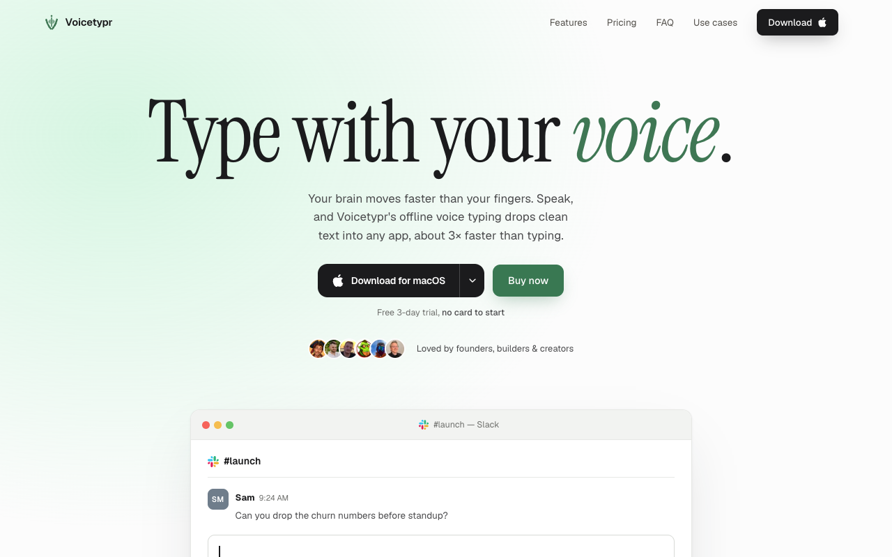 VoiceTypr — screenshot