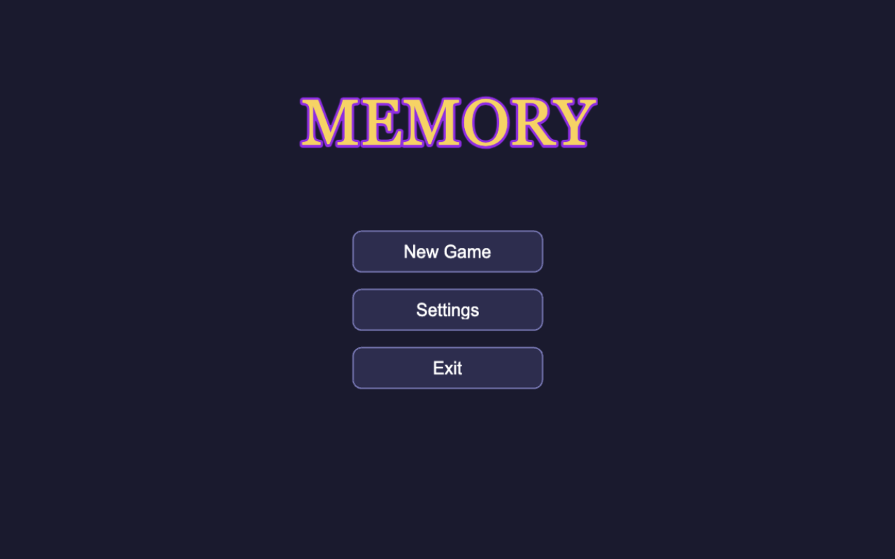 Memory — screenshot