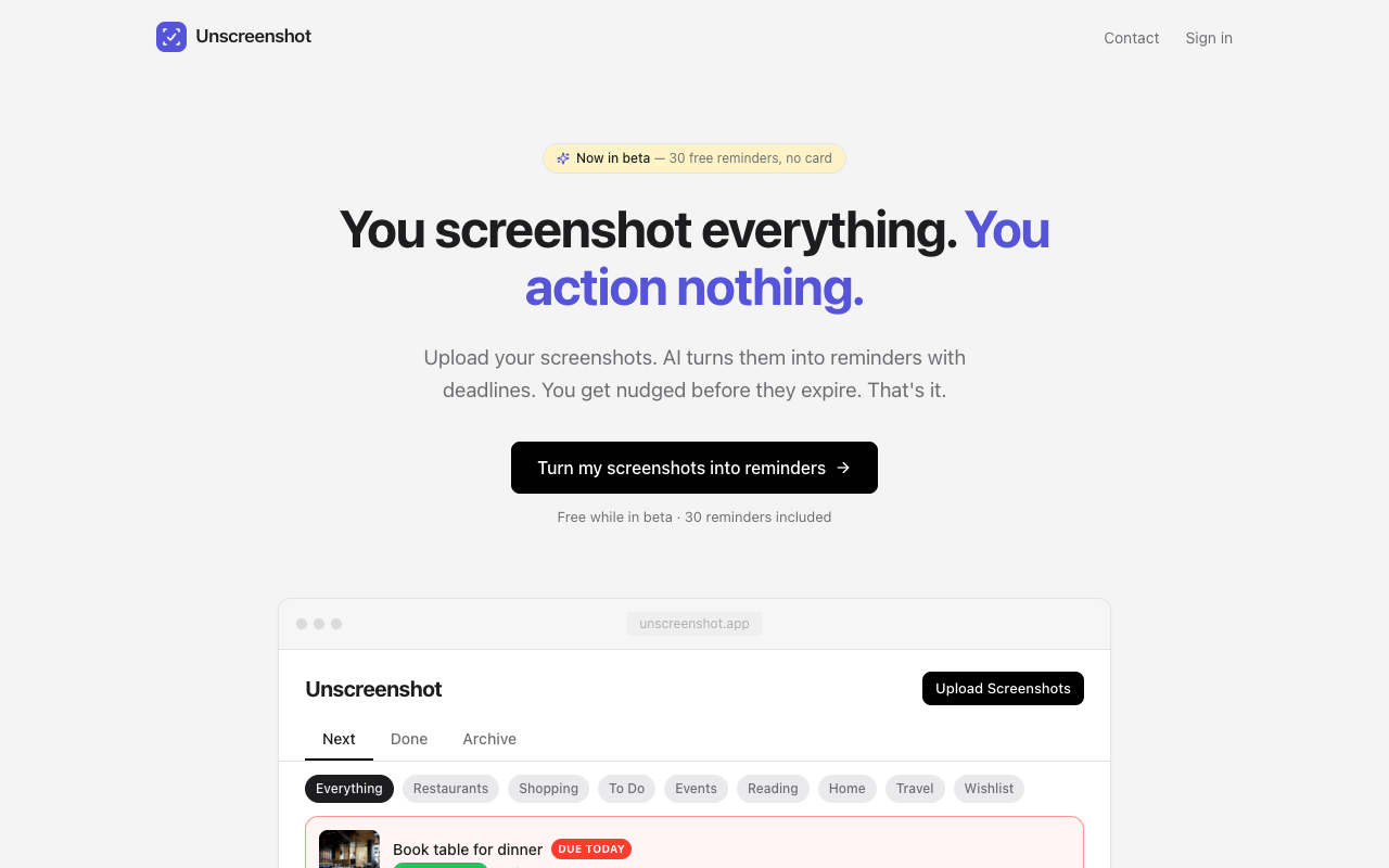 Unscreenshot — screenshot
