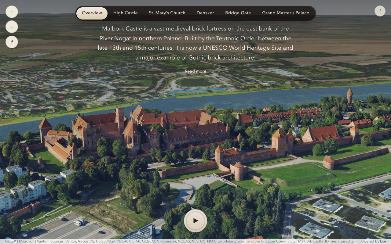Malbork Castle Explorer — screenshot