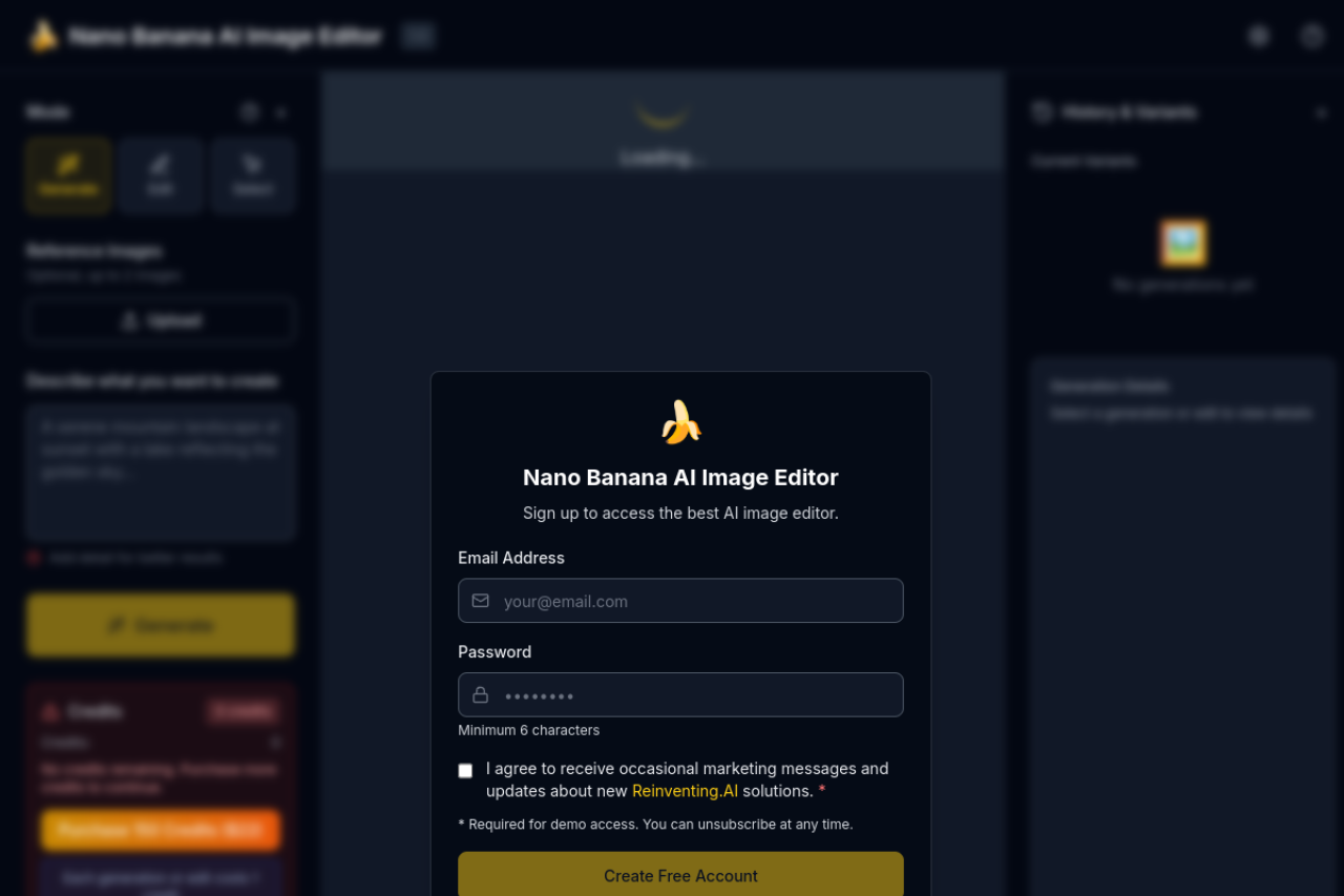 NanoBananaEditor screenshot