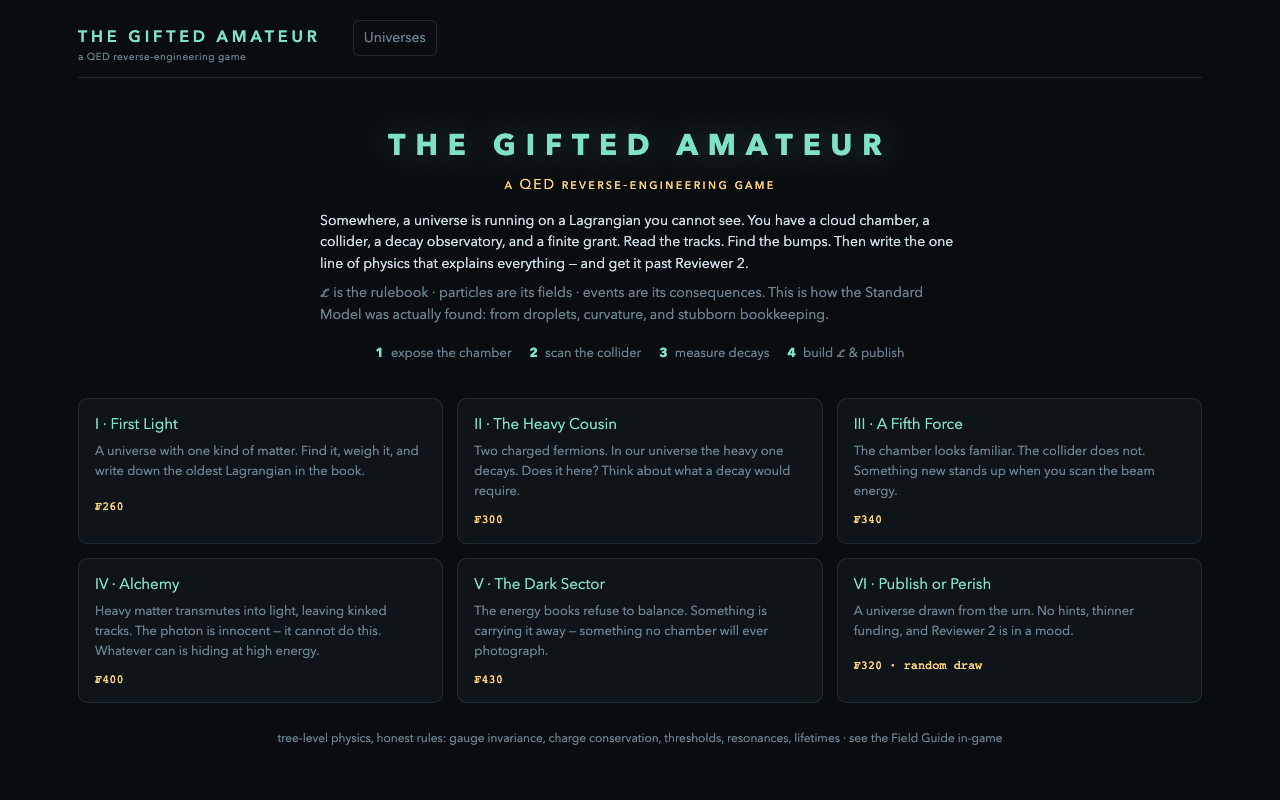 The Gifted Amateur — screenshot