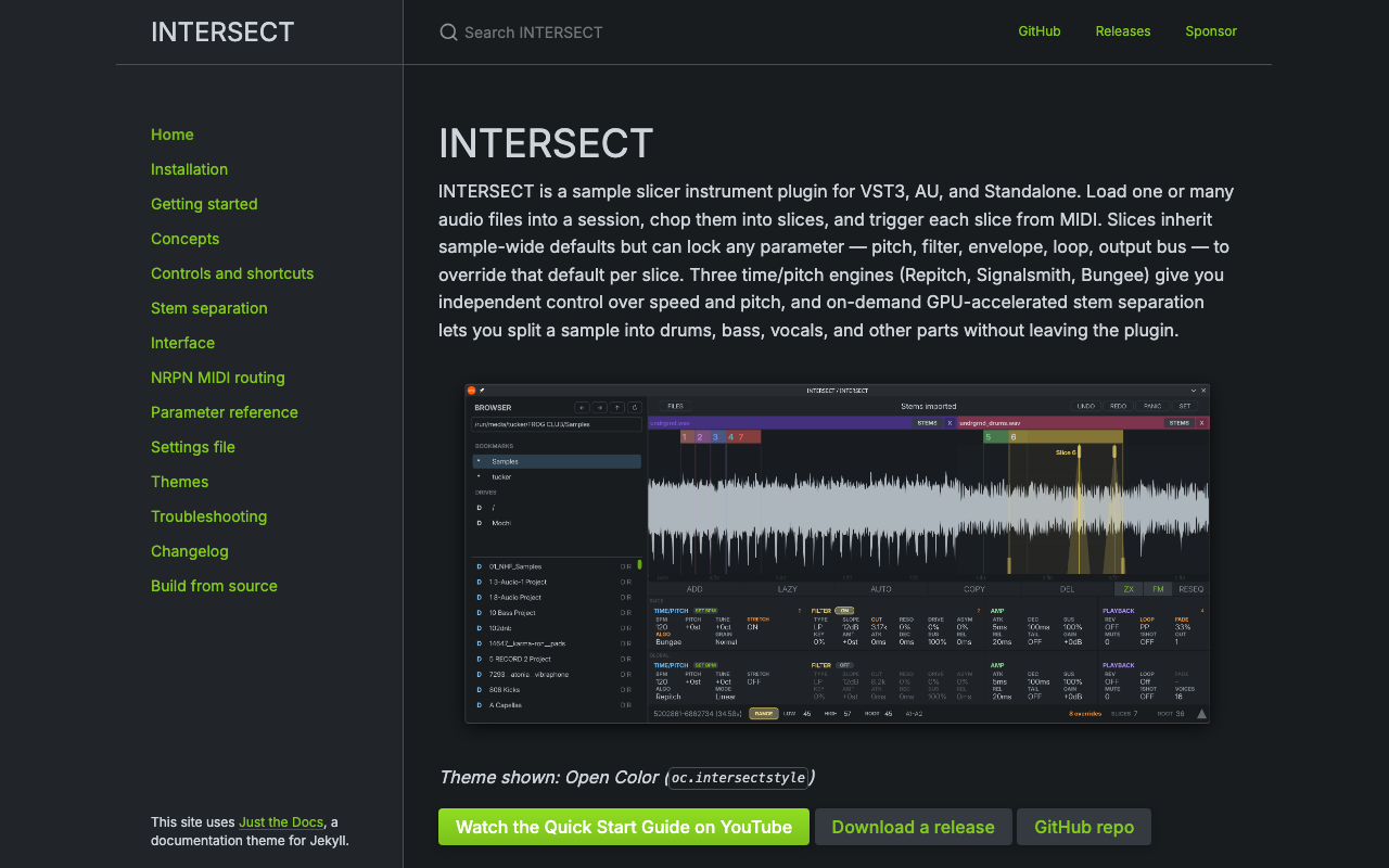INTERSECT — screenshot