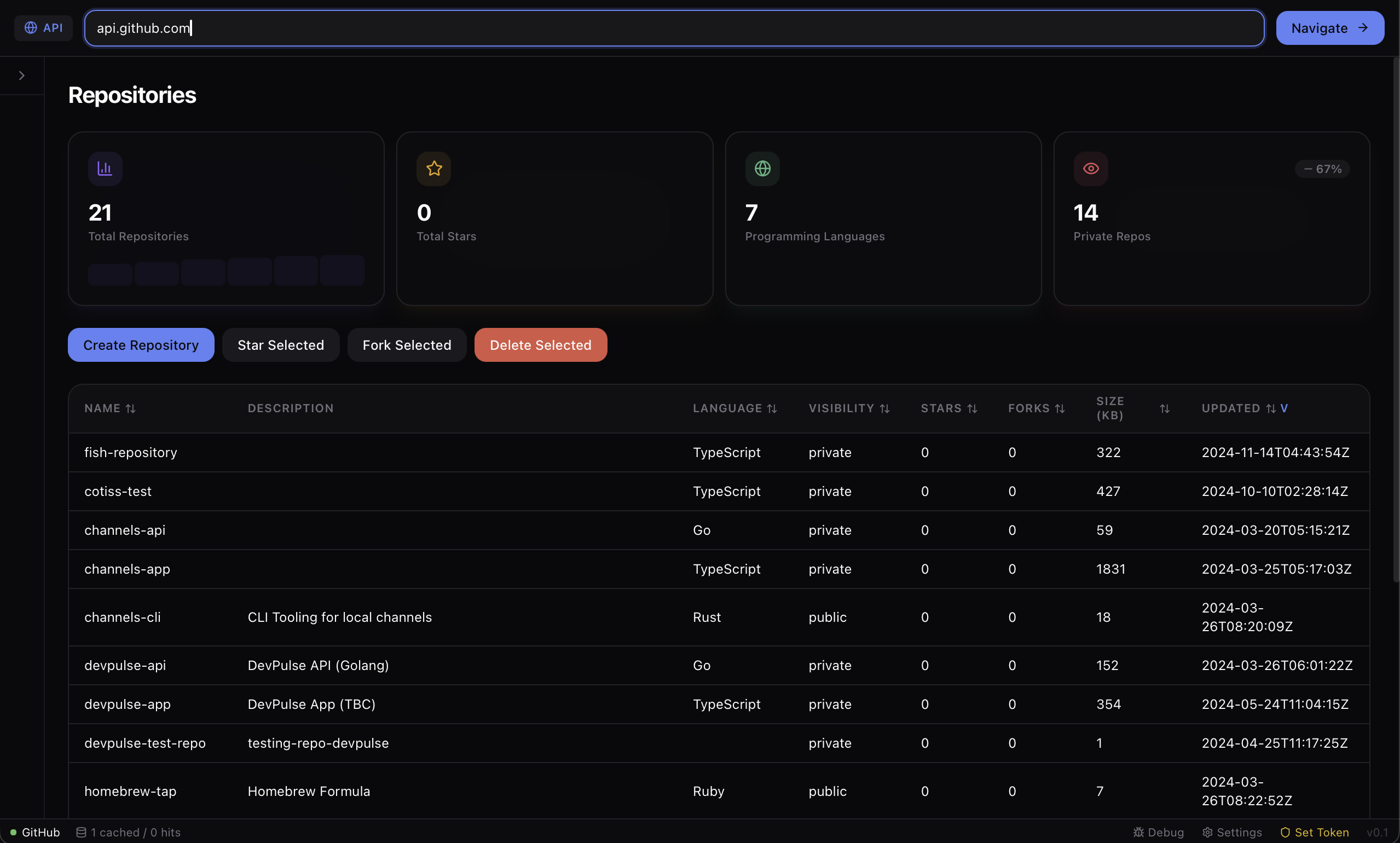 Adaptive Browser — screenshot